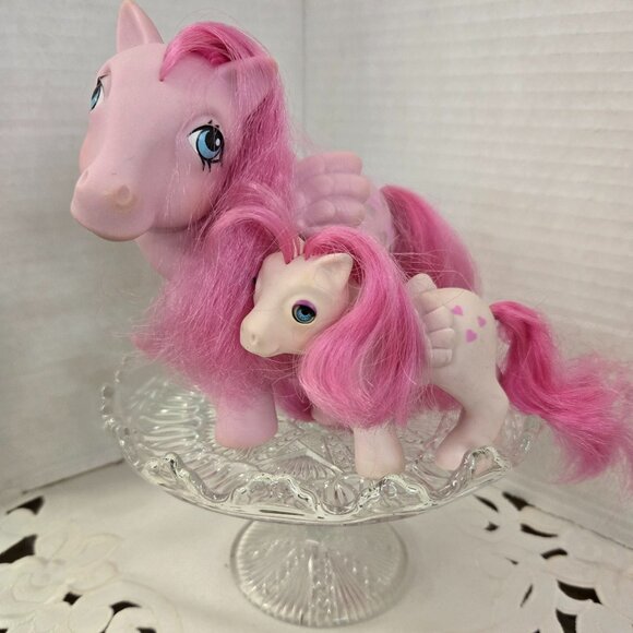 ❤ G-1 Mommy & Me Heartthrob *as is both show marks/stains MLP My Little PONY - Picture 1 of 1